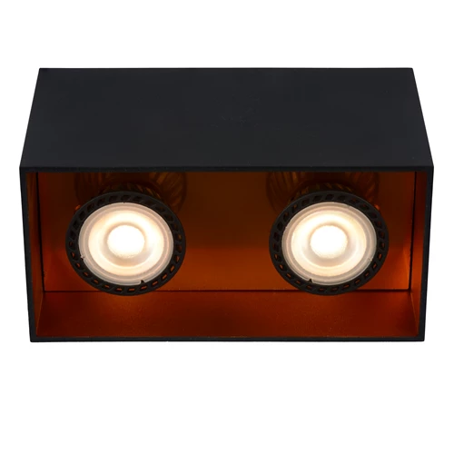 Lucide BIDO - Spot plafond - 2xGU10 - Noir - détail 2